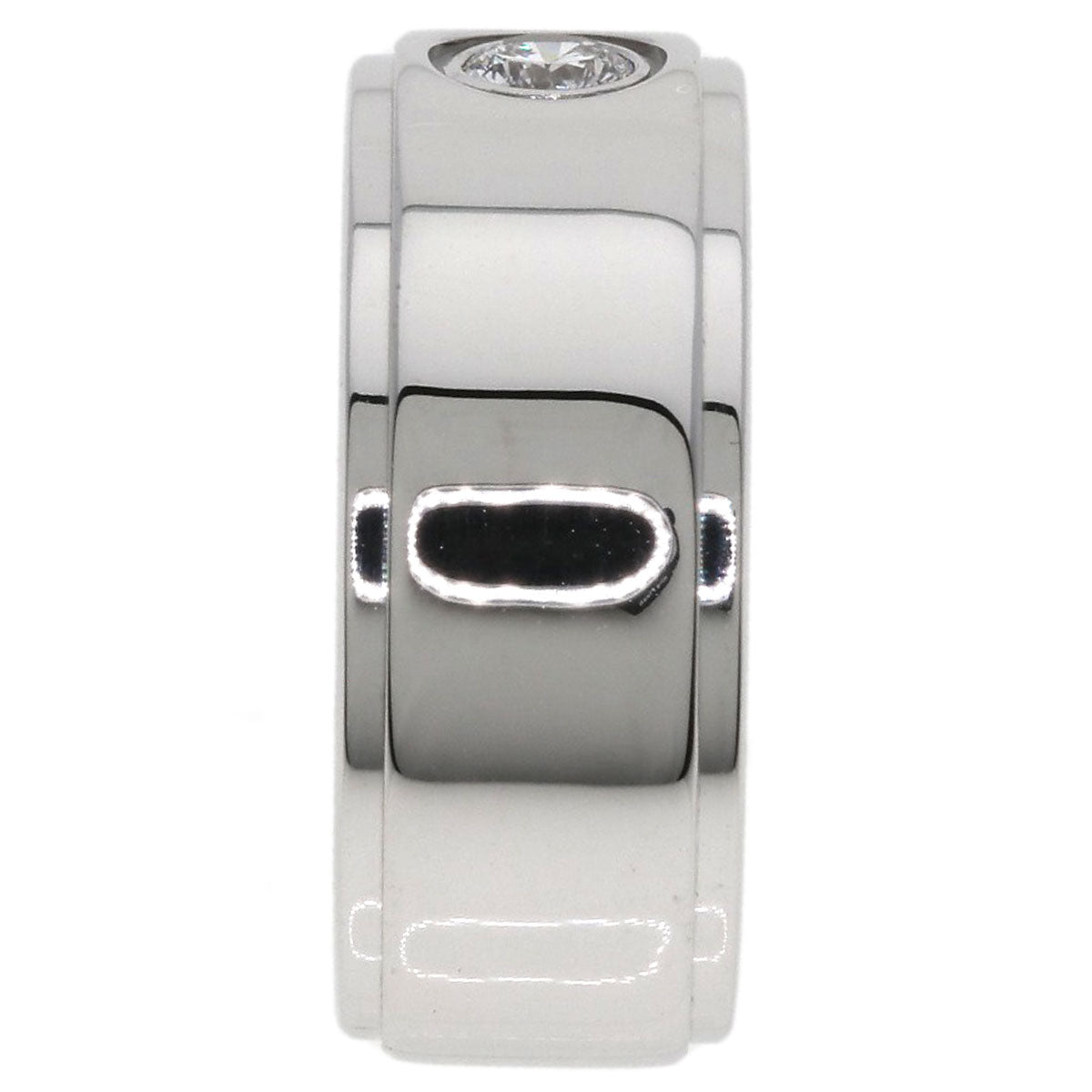 CARTIER Fortune Ring 1P Diamond #49 Ring K18 White Gold Ladies [Used]