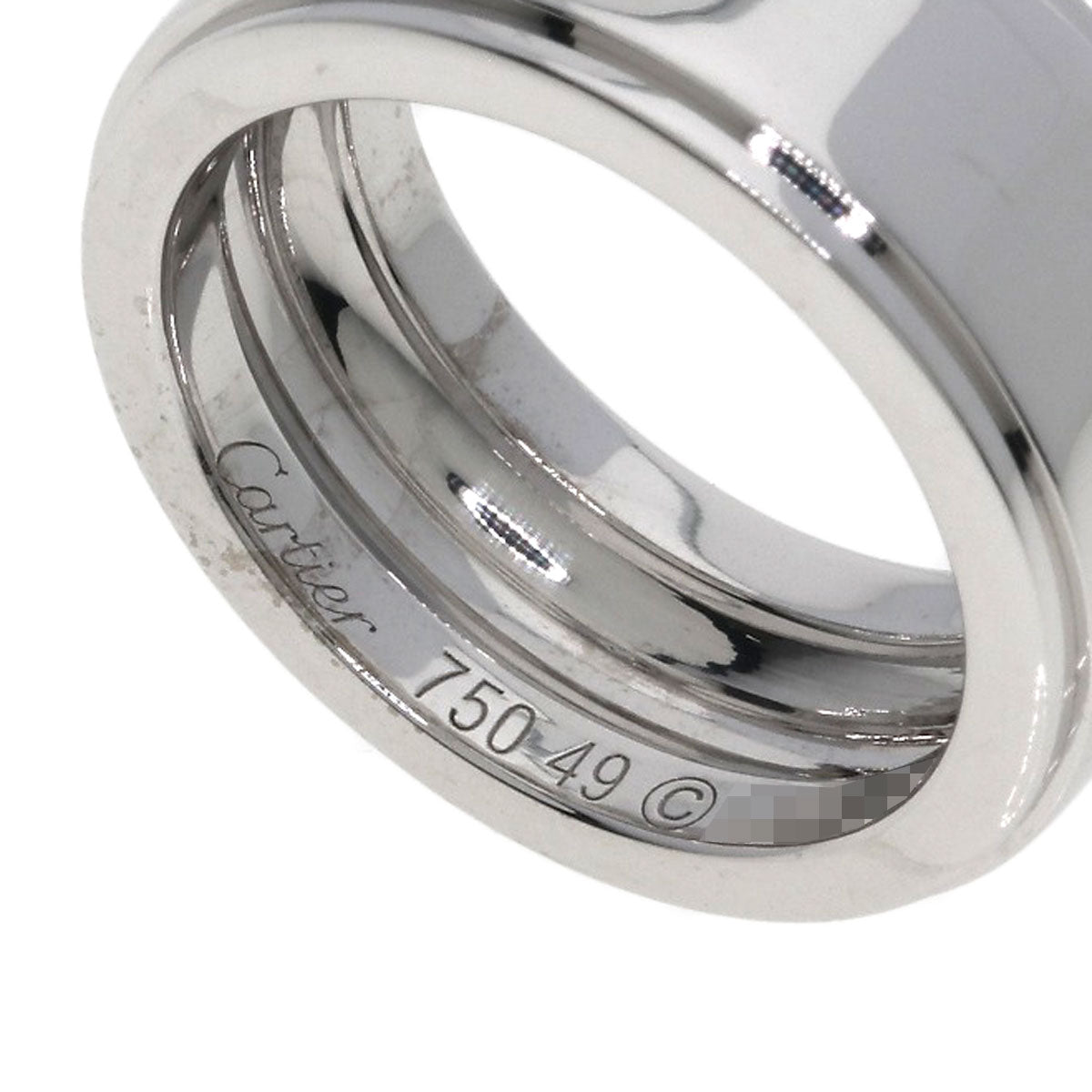 CARTIER Fortune Ring 1P Diamond #49 Ring K18 White Gold Ladies [Used]
