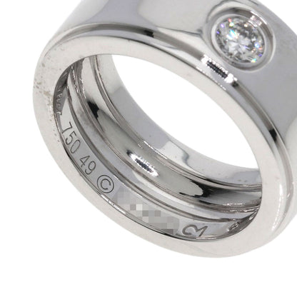 CARTIER Fortune Ring 1P Diamond #49 Ring K18 White Gold Ladies [Used]