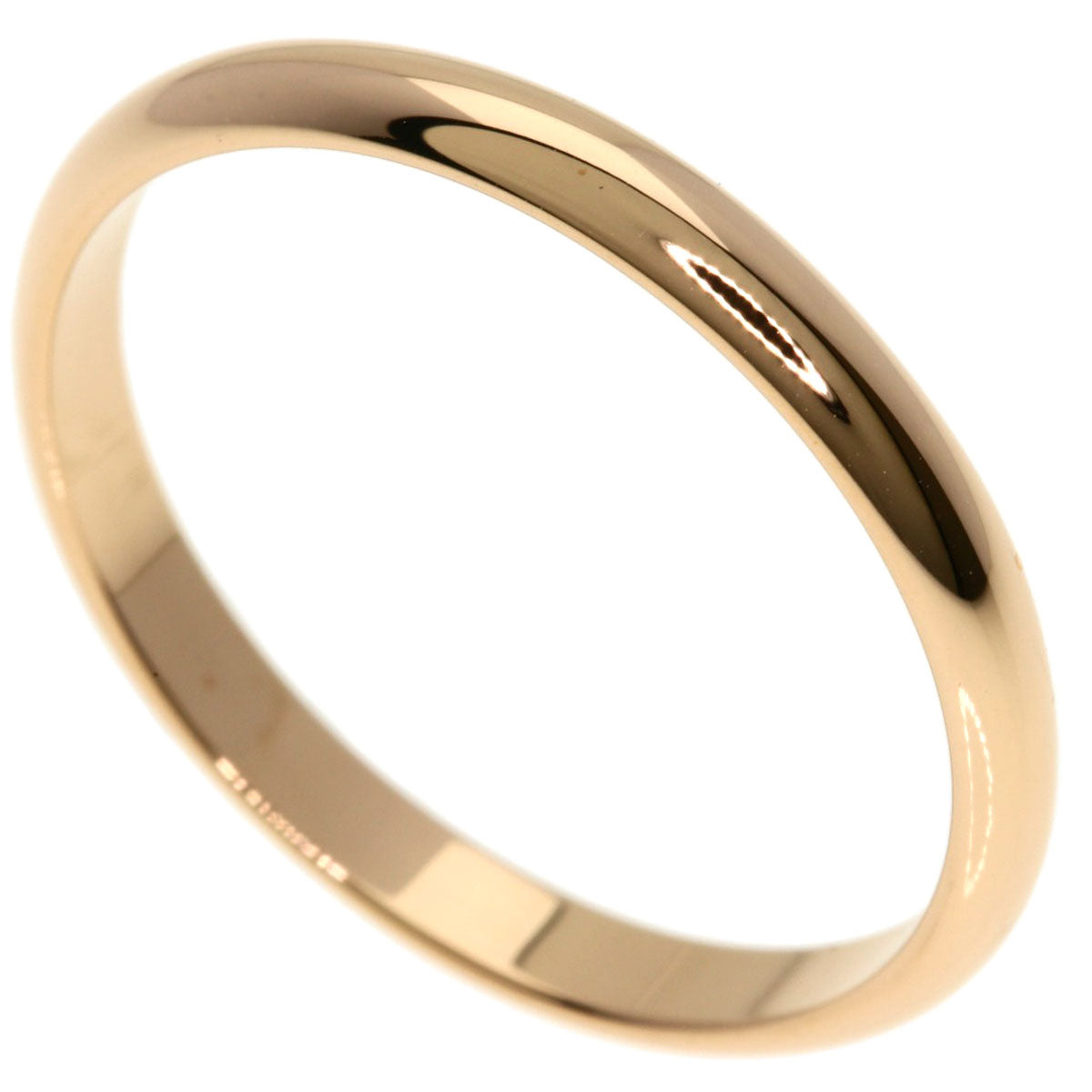 CARTIER Wedding #58 Ring K18 Pink Gold Ladies [Used]