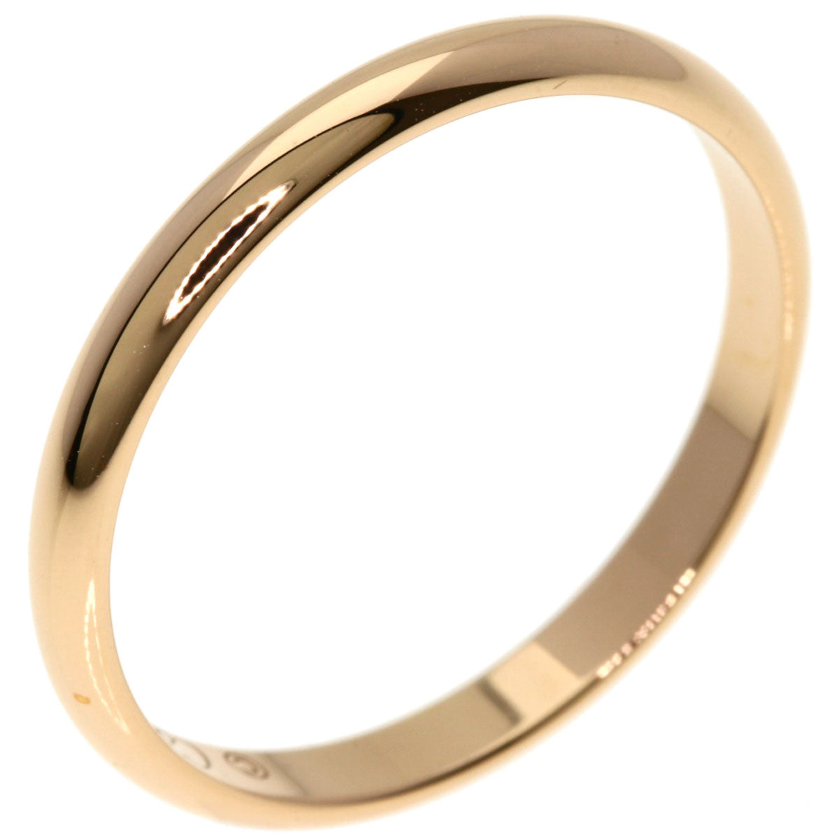CARTIER Wedding #58 Ring K18 Pink Gold Ladies [Used]