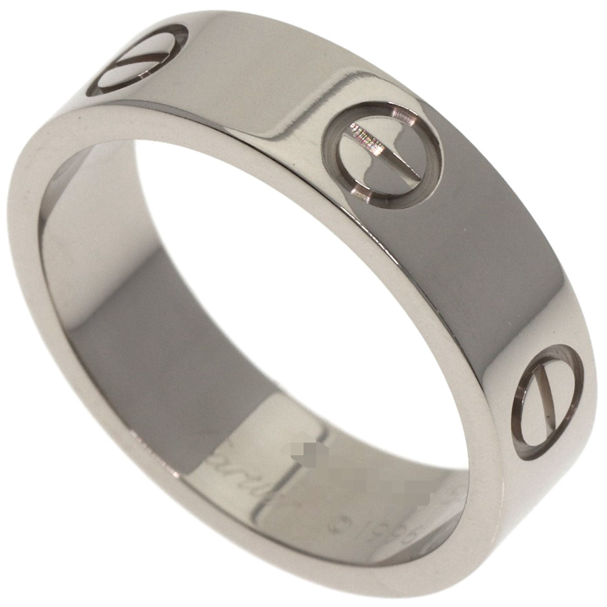 CARTIER love ring #55 Ring K18 White Gold Ladies [Used]