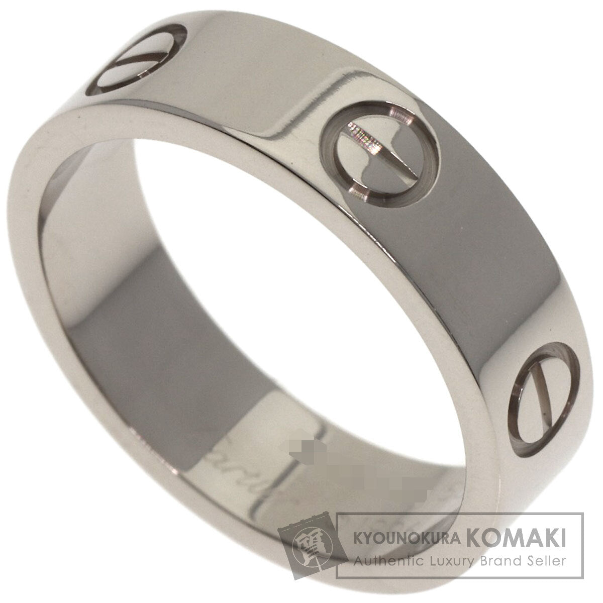 CARTIER love ring #55 Ring K18 White Gold Ladies [Used]