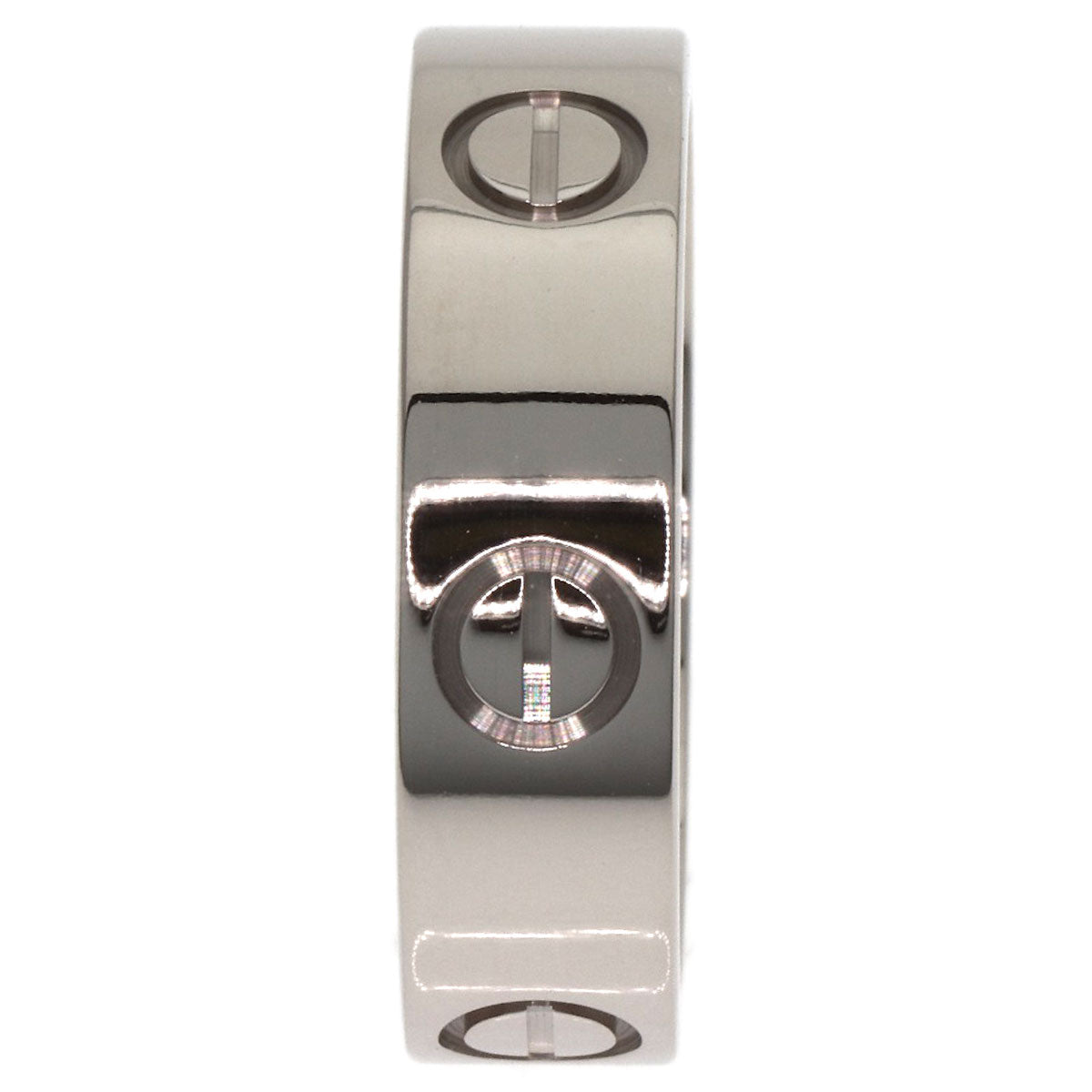 CARTIER love ring #55 Ring K18 White Gold Ladies [Used]