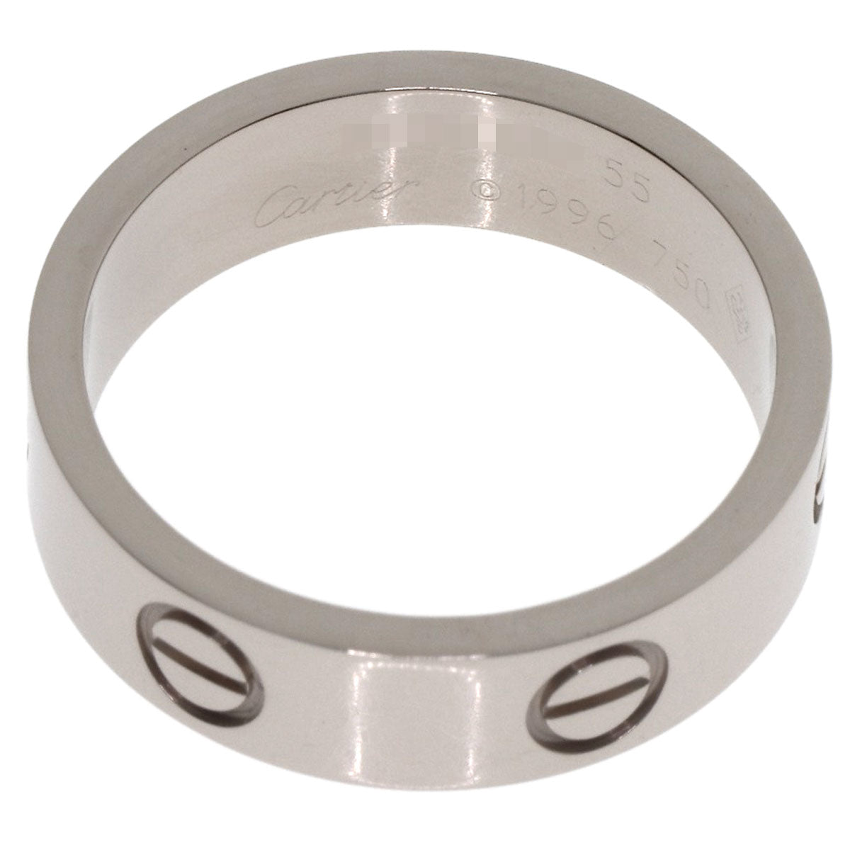 CARTIER love ring #55 Ring K18 White Gold Ladies [Used]