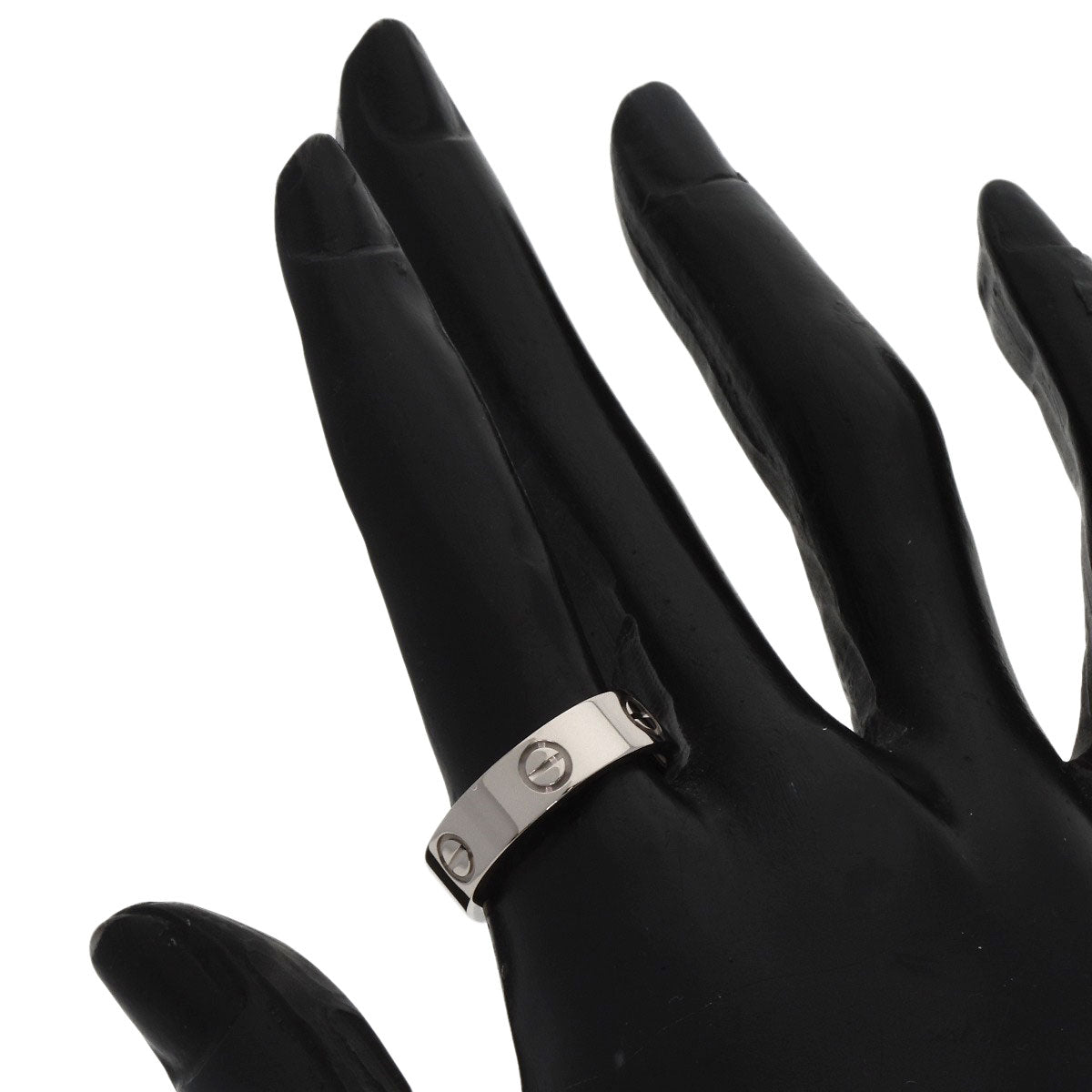 CARTIER love ring #55 Ring K18 White Gold Ladies [Used]