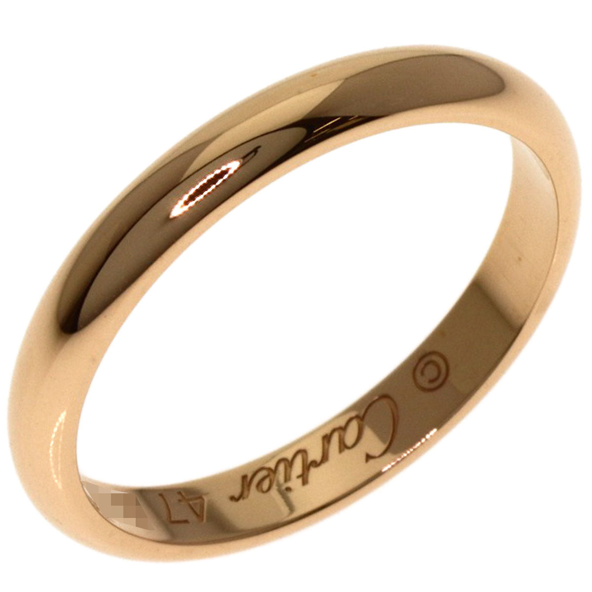 CARTIER Wedding # 47 Ring K18 Pink Gold Ladies [Used]