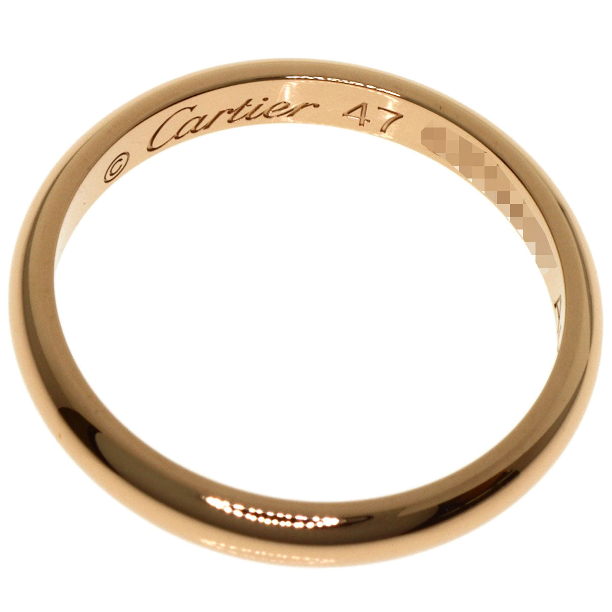 CARTIER Wedding # 47 Ring K18 Pink Gold Ladies [Used]