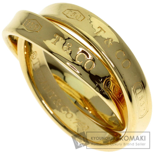 TIFFANY&Co. 1837 Interlocking Circle Ring K18 Yellow Gold Ladies [Used]