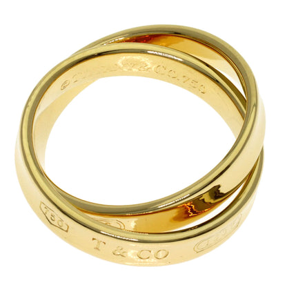 TIFFANY&Co. 1837 Interlocking Circle Ring K18 Yellow Gold Ladies [Used]