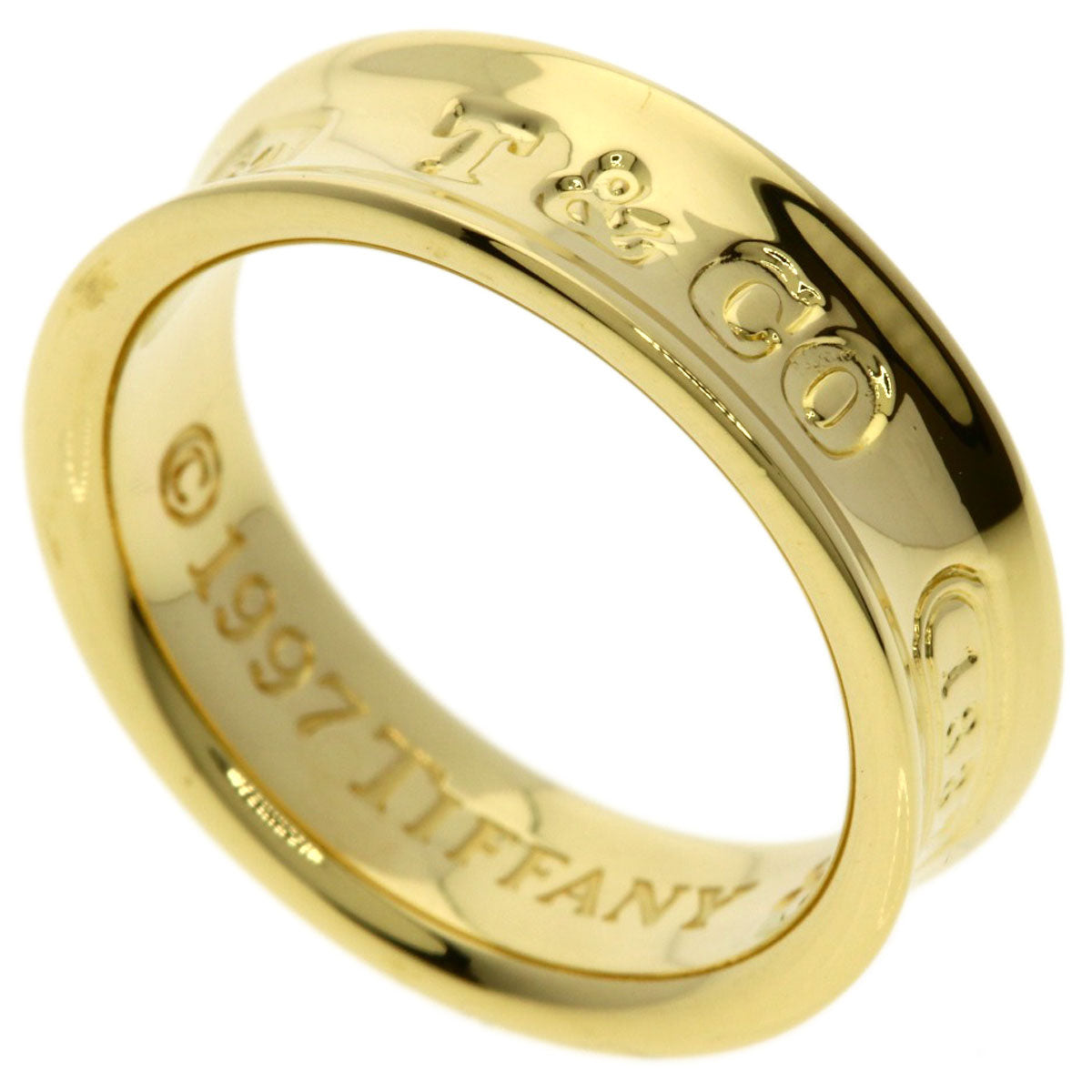TIFFANY&Co. 1837 Ring K18 Yellow Gold Ladies [Used]