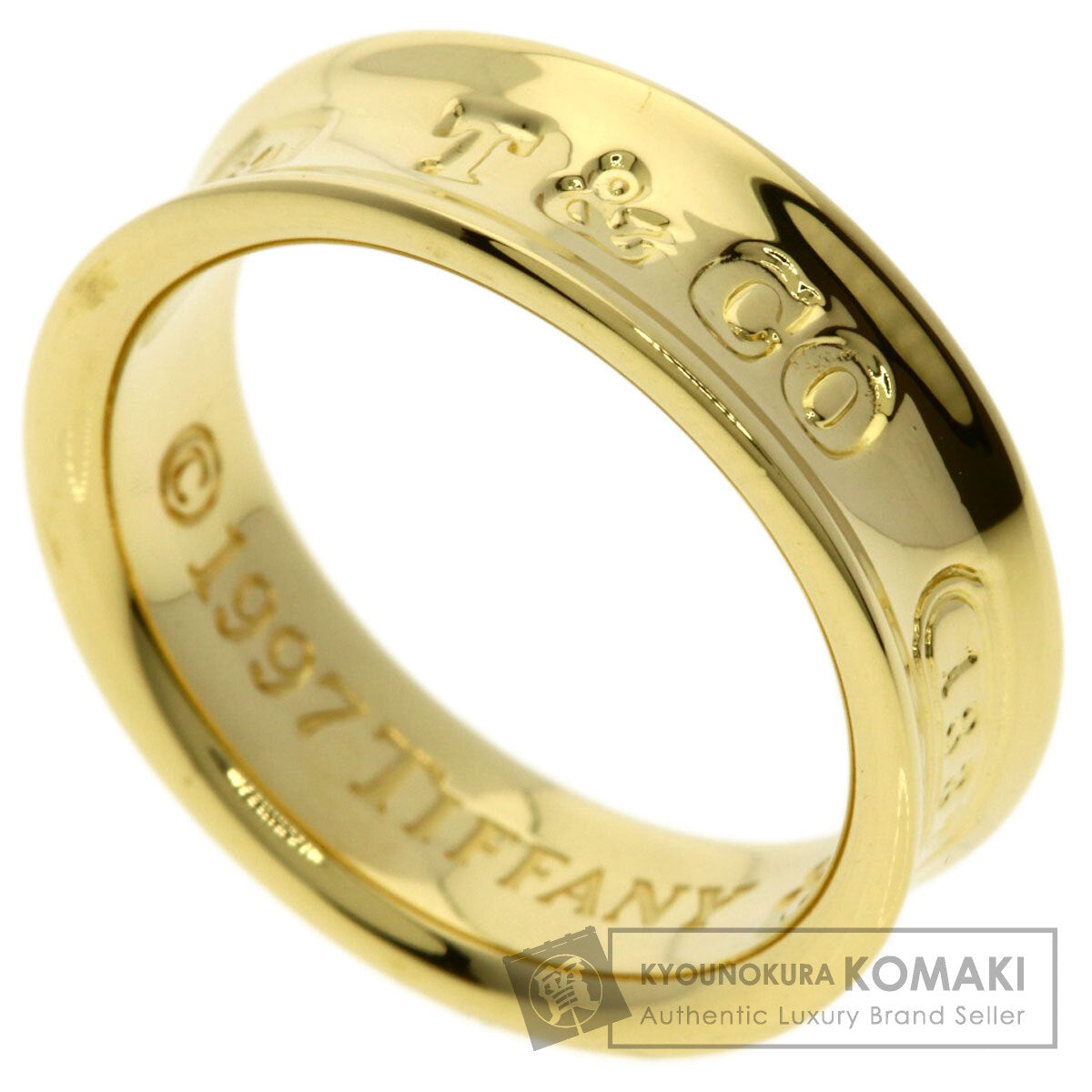 TIFFANY&Co. 1837 Ring K18 Yellow Gold Ladies [Used]