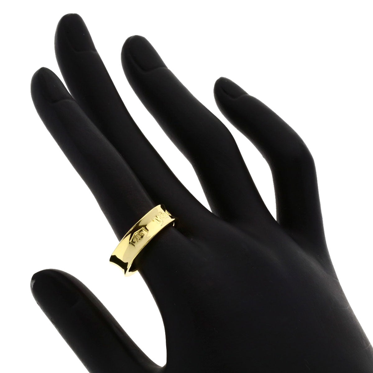 TIFFANY&Co. 1837 Ring K18 Yellow Gold Ladies [Used]