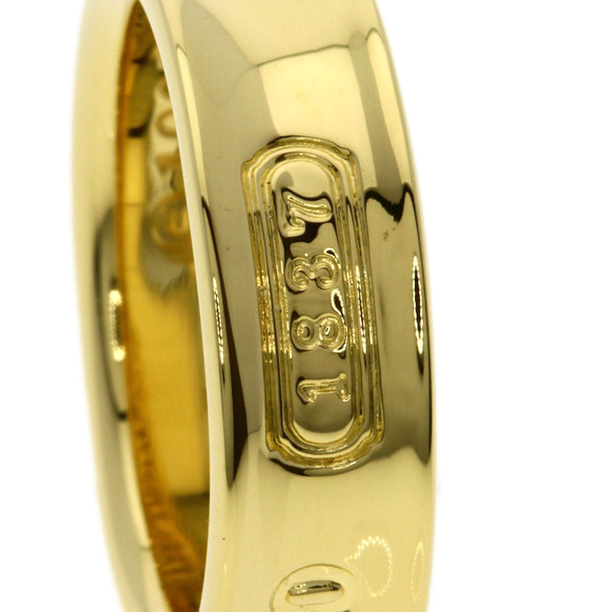 TIFFANY&Co. 1837 Ring K18 Yellow Gold Ladies [Used]