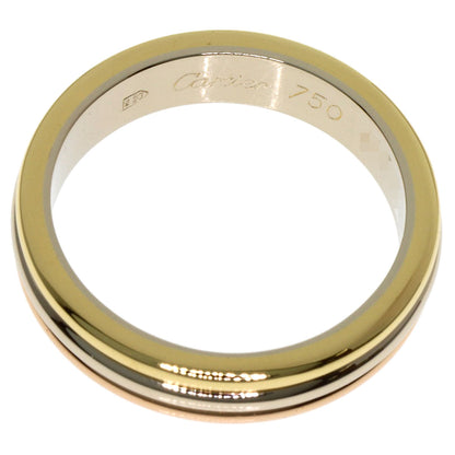 CARTIER Three Gold #48 Ring K18 Yellow Gold K18 White GoldLadies [Used]