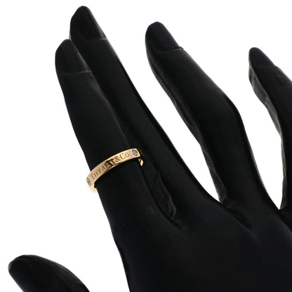 TIFFANY&Co. Flat band diamond Ring K18 Pink Gold Ladies [Used]