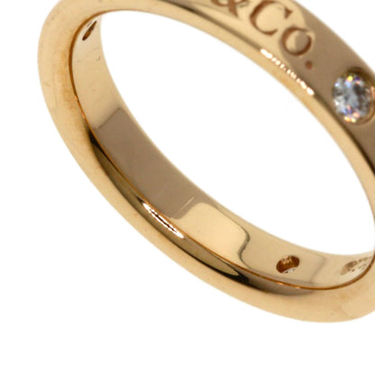 TIFFANY&Co. Flat band diamond Ring K18 Pink Gold Ladies [Used]