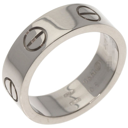 CARTIER love ring #50 Ring K18 White Gold Ladies [Used]