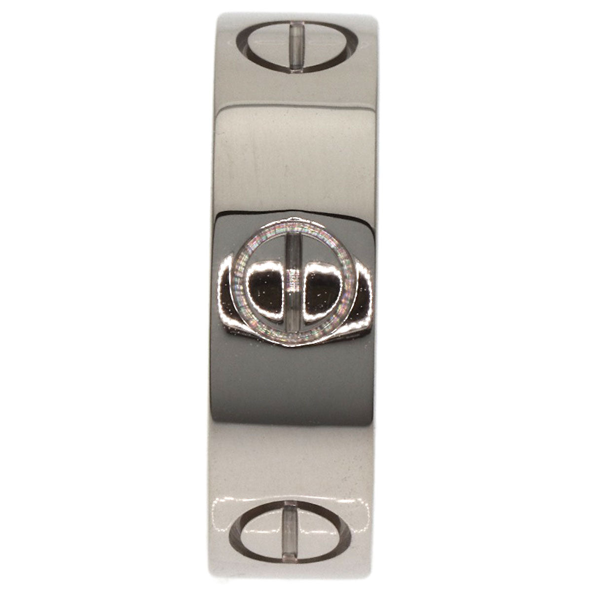 CARTIER love ring #50 Ring K18 White Gold Ladies [Used]