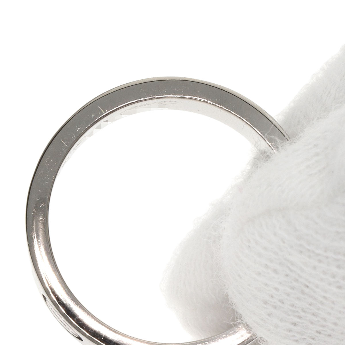 CARTIER love ring #50 Ring K18 White Gold Ladies [Used]