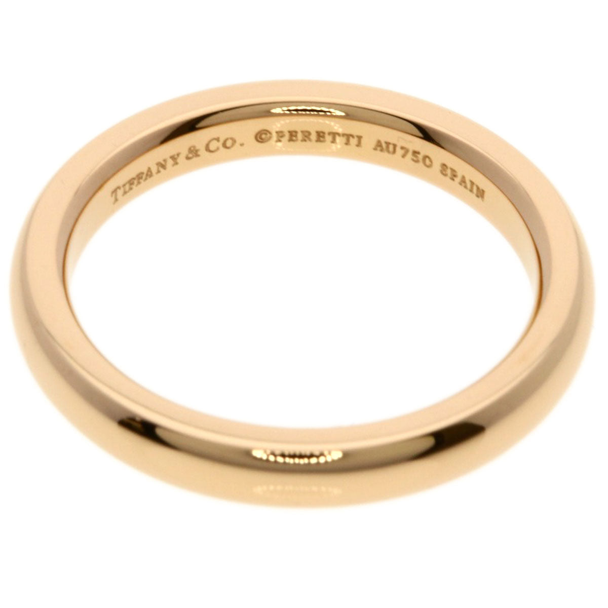 TIFFANY&Co. Stacking band Ring K18 Pink Gold Ladies [Used]