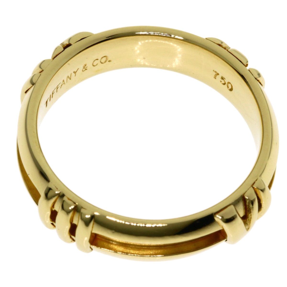 TIFFANY&Co. Atlas Numeric Ring K18 Yellow Gold Ladies [Used]