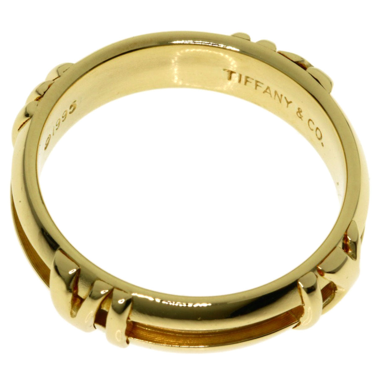 TIFFANY&Co. Atlas Numeric Ring K18 Yellow Gold Ladies [Used]