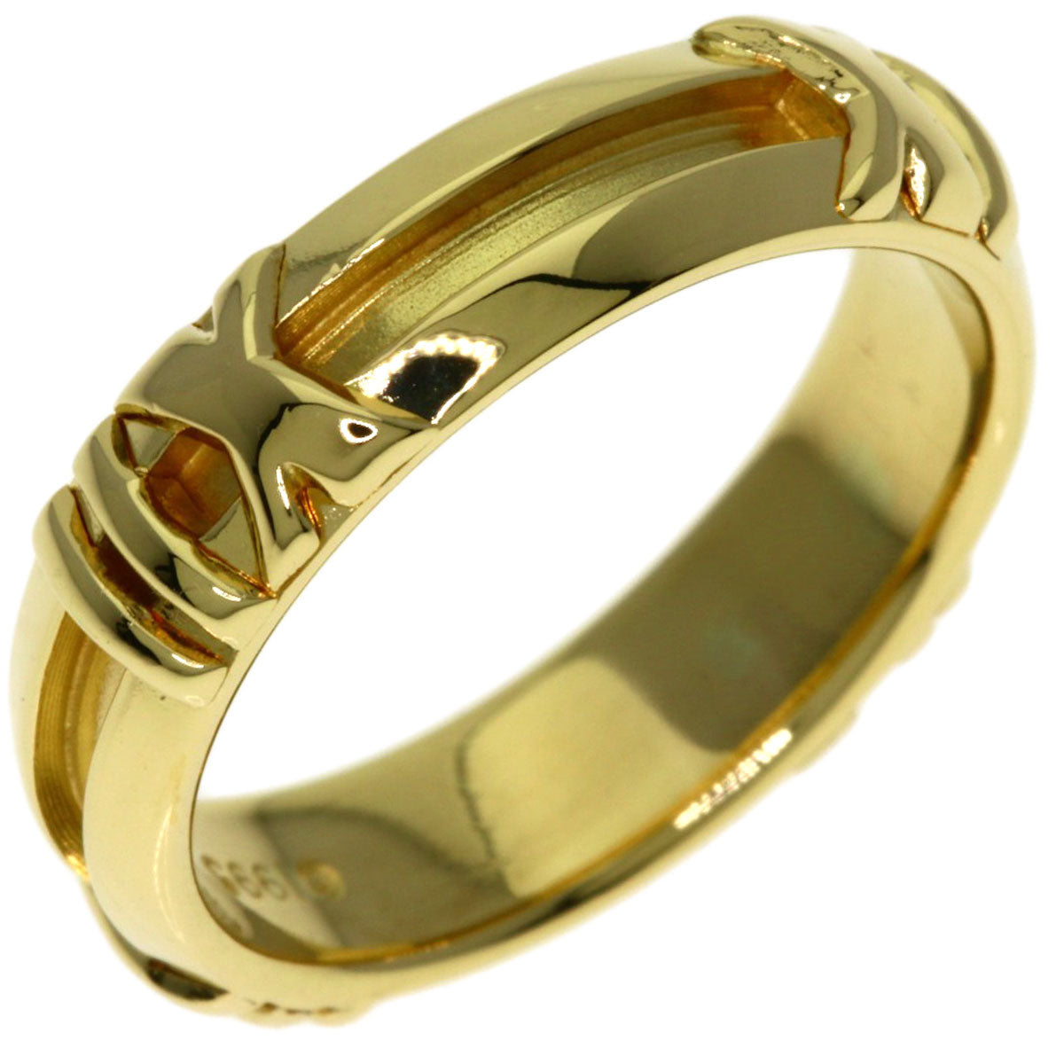 TIFFANY&Co. Atlas Numeric Ring K18 Yellow Gold Ladies [Used]