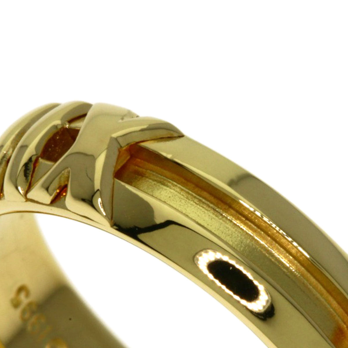 TIFFANY&Co. Atlas Numeric Ring K18 Yellow Gold Ladies [Used]