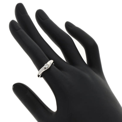 TIFFANY&Co. Curved band Diamond Ring Platinum PT950 Ladies [Used]