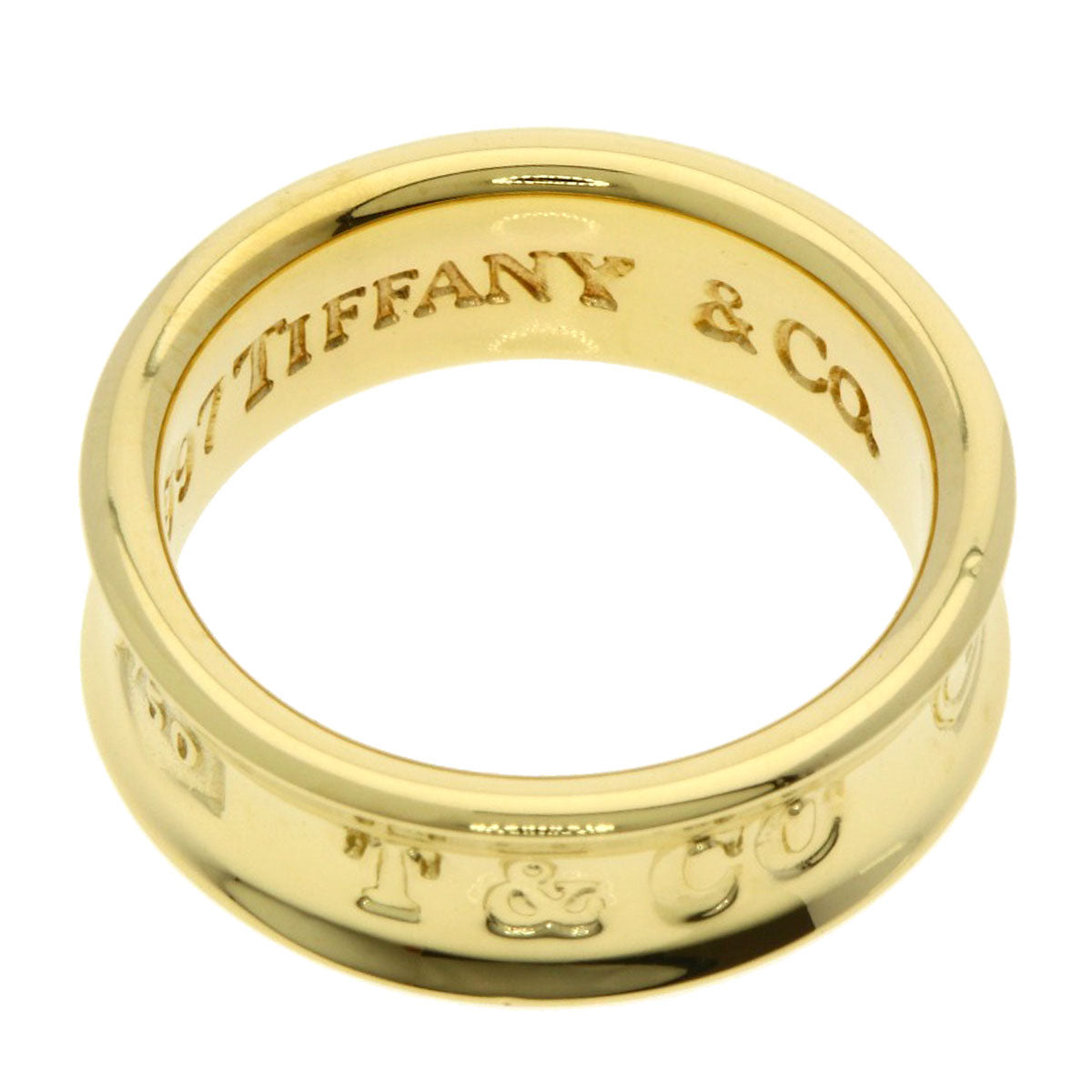 TIFFANY&Co. 1837 Ring K18 Yellow Gold Ladies [Used]