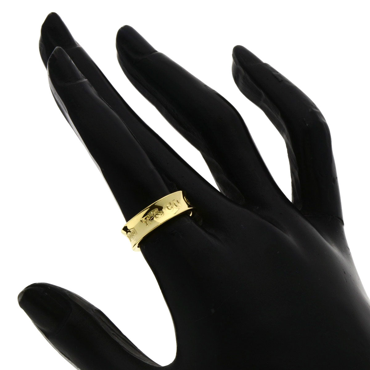 TIFFANY&Co. 1837 Ring K18 Yellow Gold Ladies [Used]