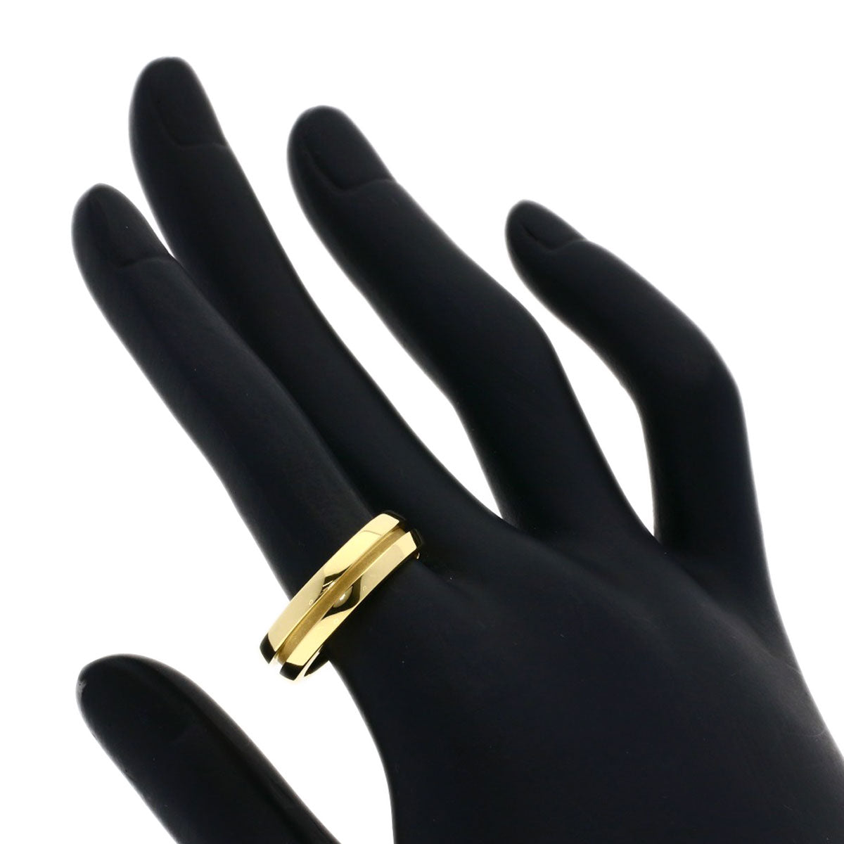 TIFFANY&Co. Groove Ring K18 Yellow Gold Ladies [Used]