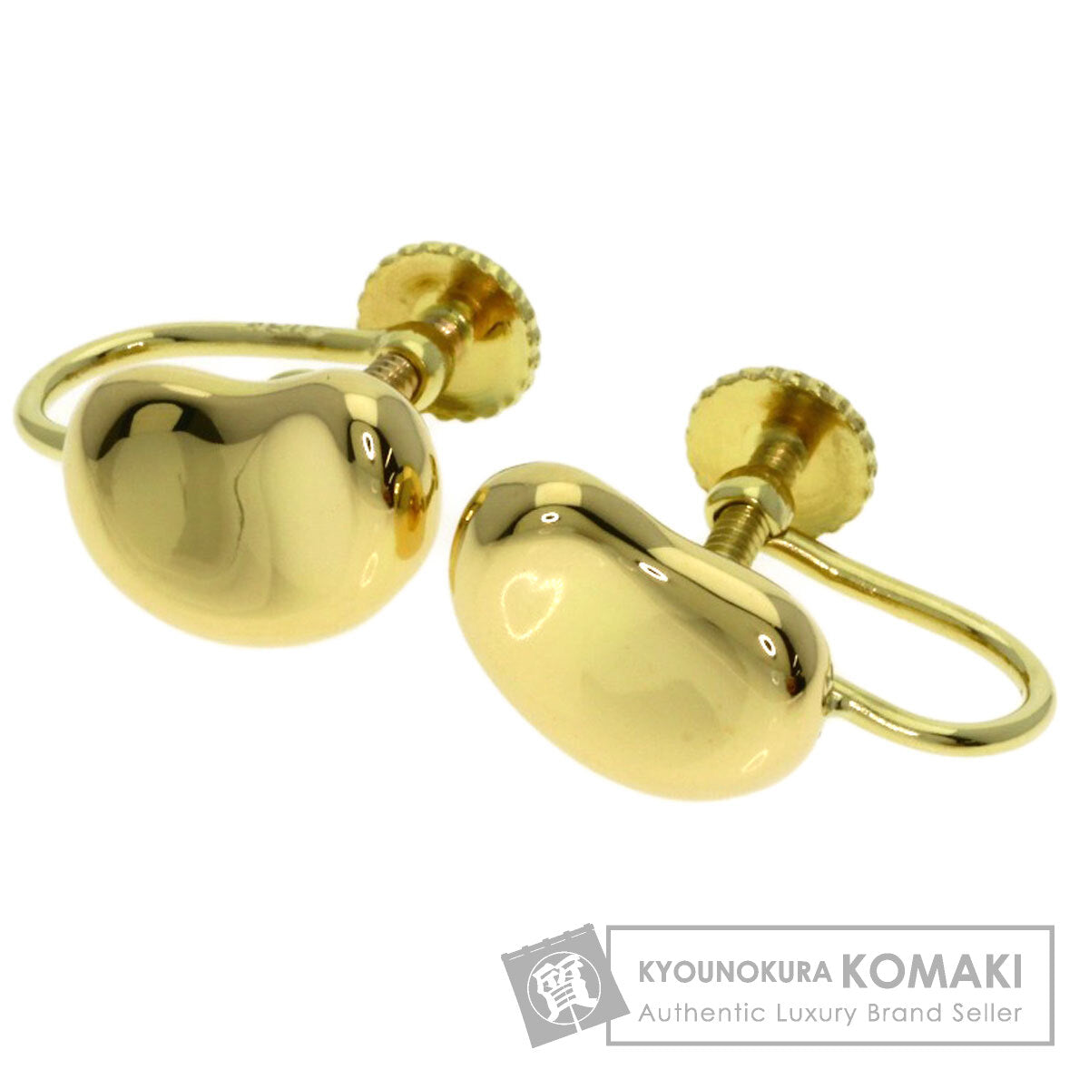 TIFFANY&Co. Bean Earring K18 Yellow Gold Ladies [Used]