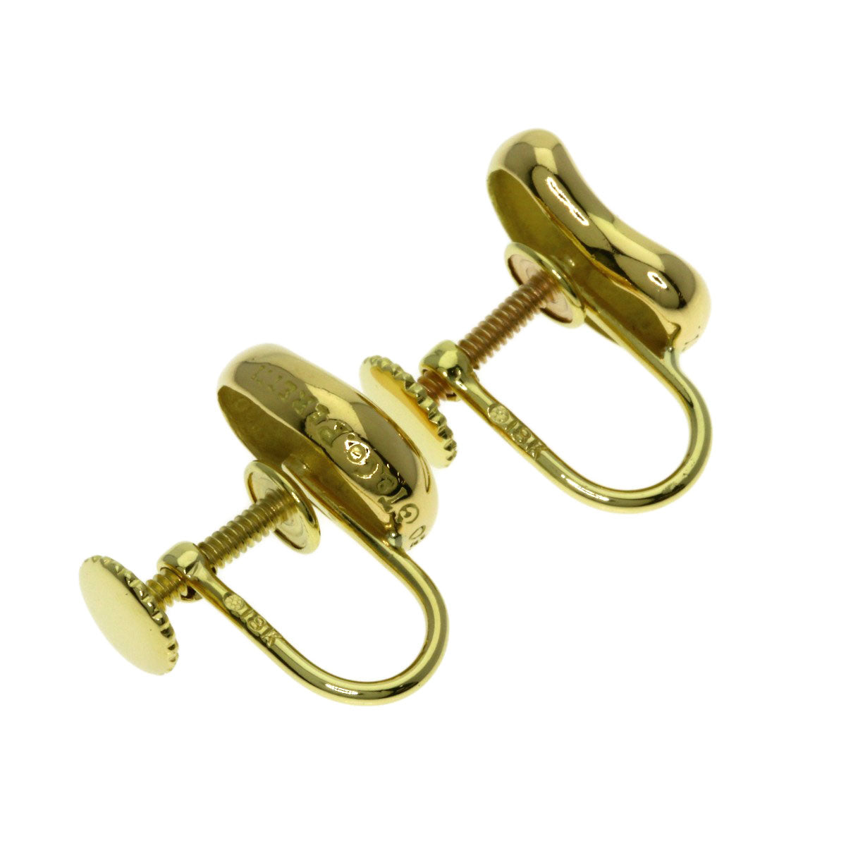 TIFFANY&Co. Bean Earring K18 Yellow Gold Ladies [Used]