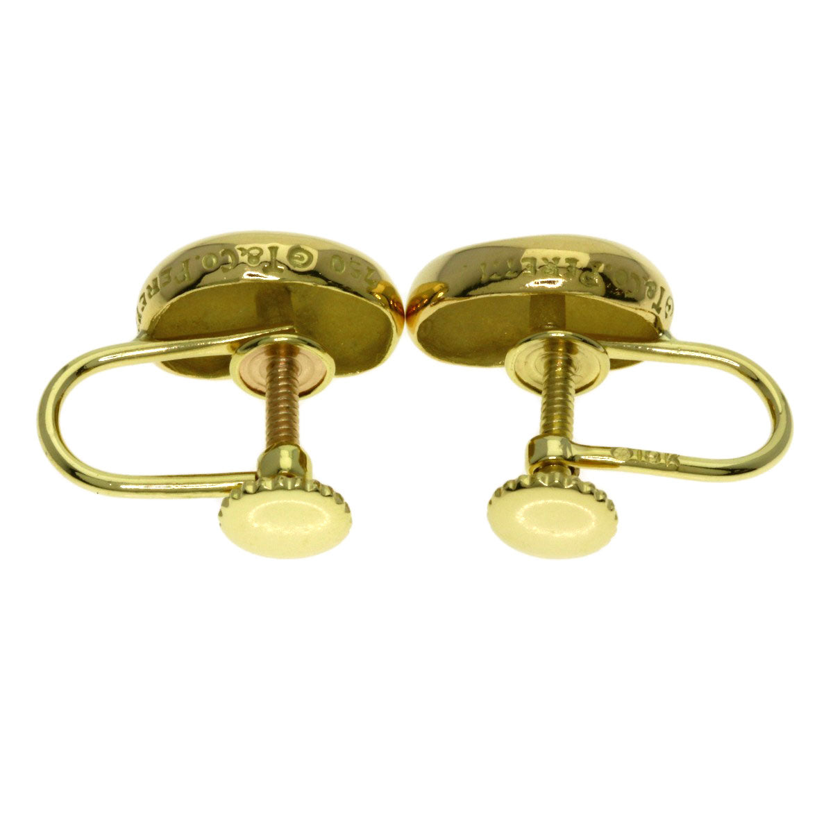 TIFFANY&Co. Bean Earring K18 Yellow Gold Ladies [Used]