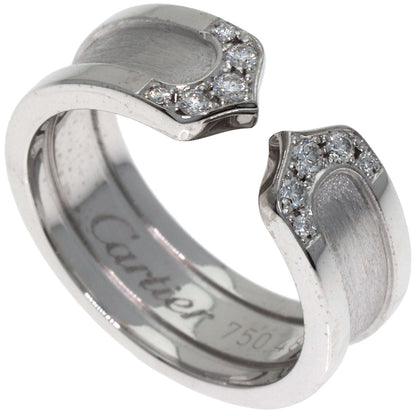 CARTIER C2 Diamond #48 Ring K18 White Gold Ladies [Used]