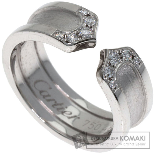 CARTIER C2 Diamond #48 Ring K18 White Gold Ladies [Used]