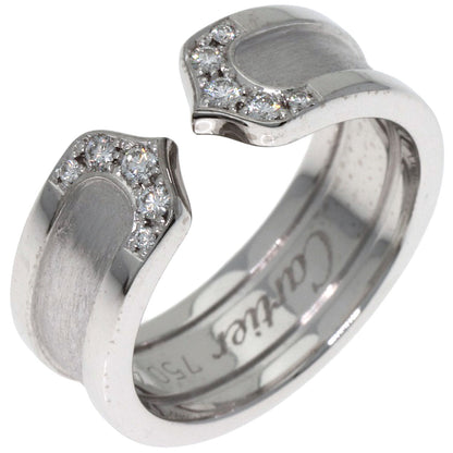 CARTIER C2 Diamond #48 Ring K18 White Gold Ladies [Used]