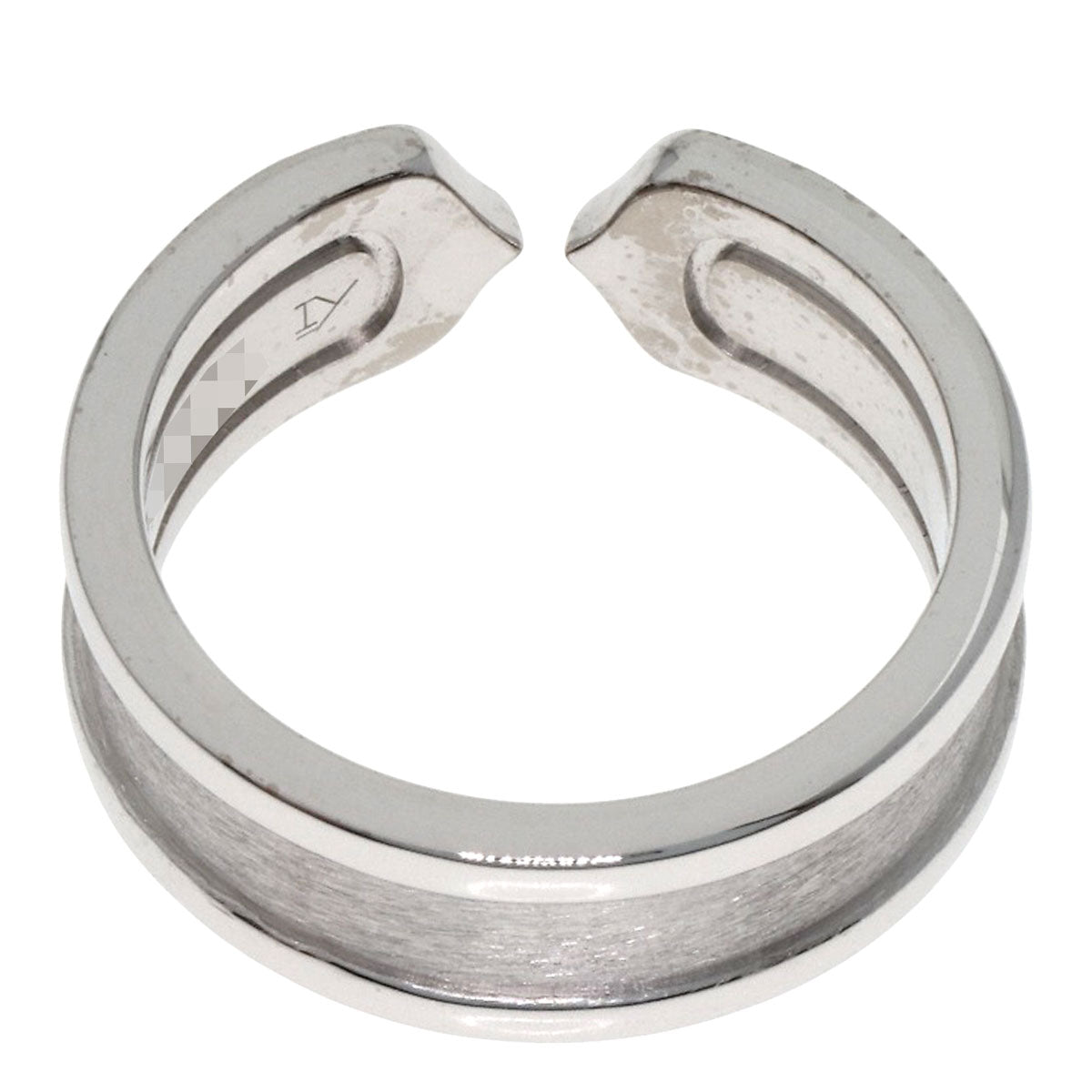 CARTIER C2 Diamond #48 Ring K18 White Gold Ladies [Used]