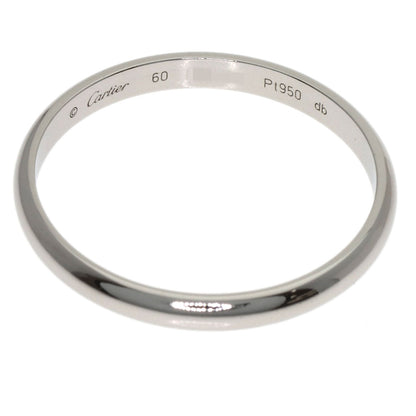 CARTIER 1895 Wedding #60 Ring Platinum PT950 Ladies [Used]