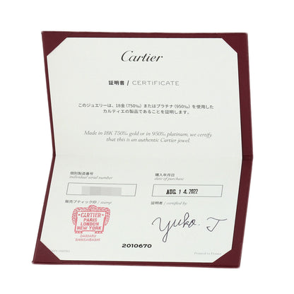 CARTIER 1895 Wedding #60 Ring Platinum PT950 Ladies [Used]