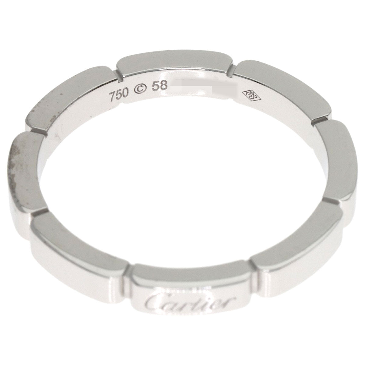 CARTIER Maillon PANTHERE #58 Ring K18 White Gold Ladies [Used]