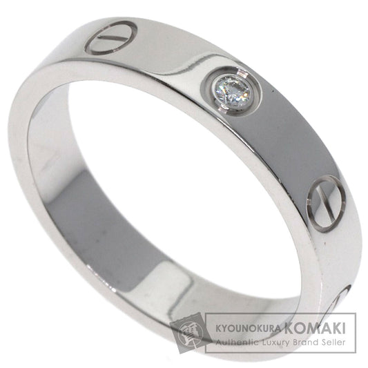 カルティエ ラブリング 1P ダイヤモンド #53 リング・指輪 K18ホワイトゴールド レディース 【中古】【CARTIER】