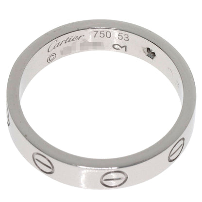 カルティエ ラブリング 1P ダイヤモンド #53 リング・指輪 K18ホワイトゴールド レディース 【中古】【CARTIER】