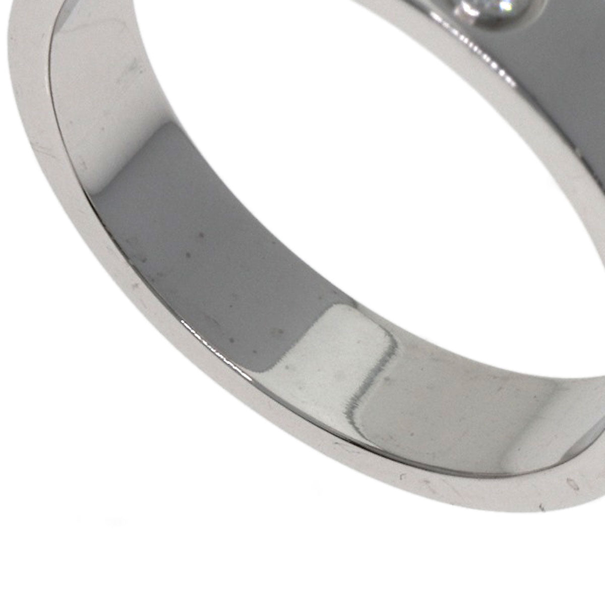 カルティエ ラブリング 1P ダイヤモンド #53 リング・指輪 K18ホワイトゴールド レディース 【中古】【CARTIER】
