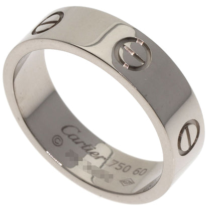 CARTIER love ring #60 Ring K18 White Gold unisex [Used]
