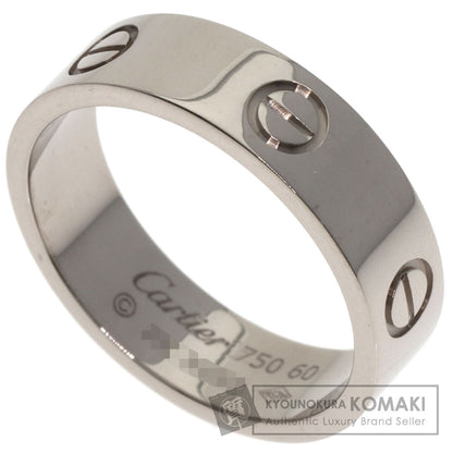 CARTIER love ring #60 Ring K18 White Gold unisex [Used]