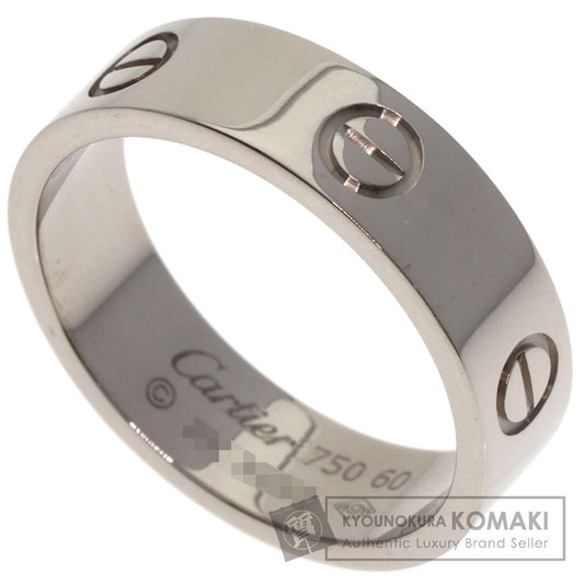 CARTIER love ring #60 Ring K18 White Gold unisex [Used]