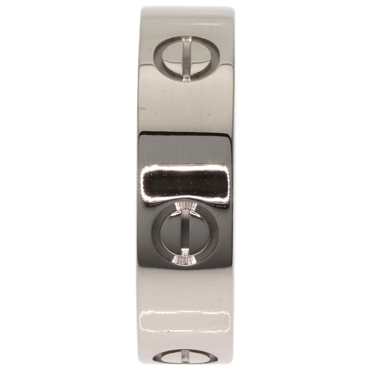 CARTIER love ring #60 Ring K18 White Gold unisex [Used]